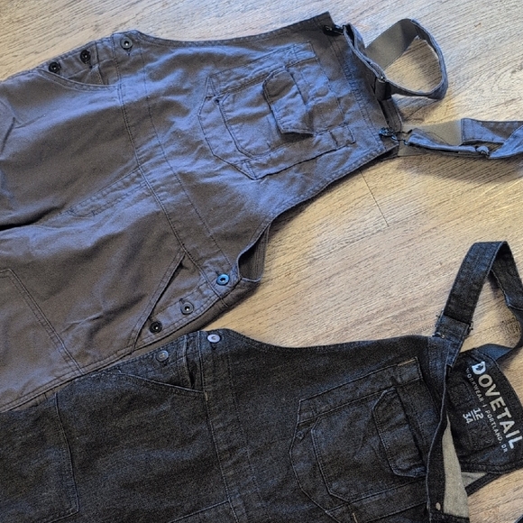 Dovetail Workwear Overalls in Gray and Black - Picture 3 of 4